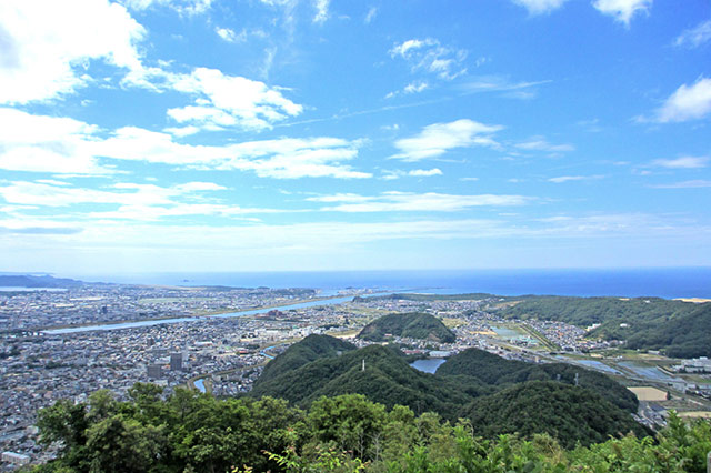 『鳥取城跡』の最高地点
